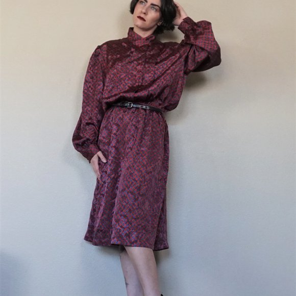 Talbots Red Shirt Dress - Picture 2 of 6